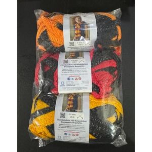 3Skein Red Heart Boutique Sashay TeamSpirit Orange/Black, Red/Black & Gold/Black